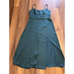 Azazie x Kendall + Kylie Dress Green Matcha Sleeveless Side Slit Women’s A16